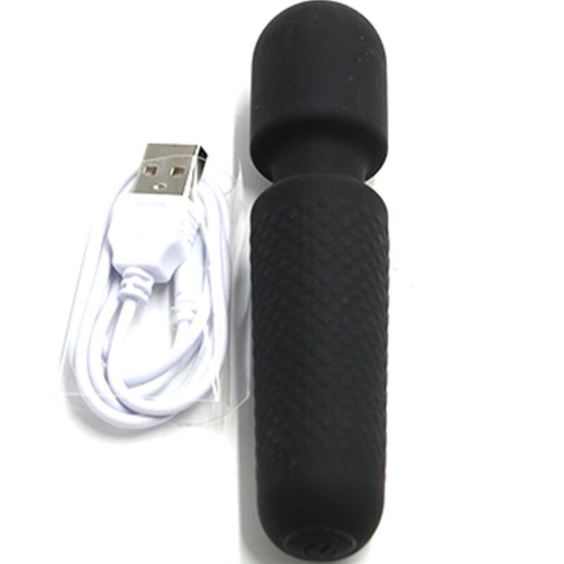 ARMONY - YOUR MAGIC RECHARGEABLE MASSAGER & VIBRATOR 10 VIBRATIONS SILICONE BLACK