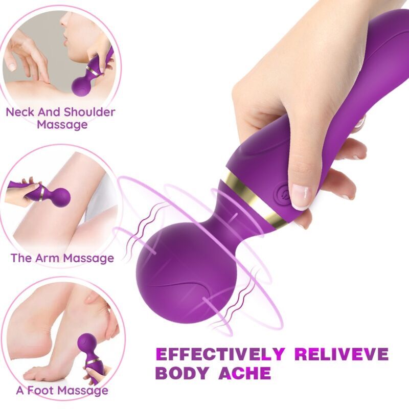 ARMONY - FREEZA MASSAGER & VIBRATOR FLEXIBLE HEAD VIOLET