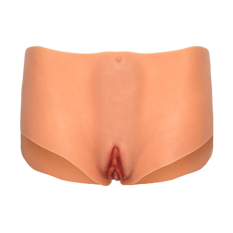 HIDDEN DESIRE - ALTER EGO OPEN VAGINA AND ANUS PANTIES, NATURAL MID-WAIST