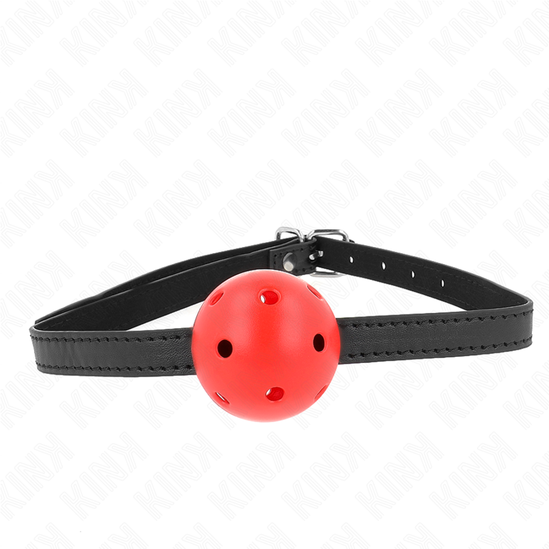 KINK - BALL GAG 4.5 CM BREATHABLE SIMPLICITY RED 62 x 1.5 CM