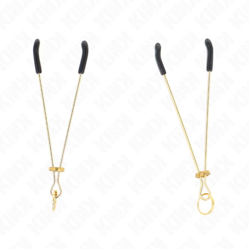 KINK - THIN GOLD NIPPLE CLAMPS 7 CM