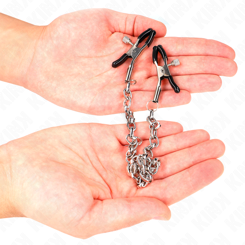 KINK - NIPPLE CLAMPS WITH THICK CHAIN 30 CM