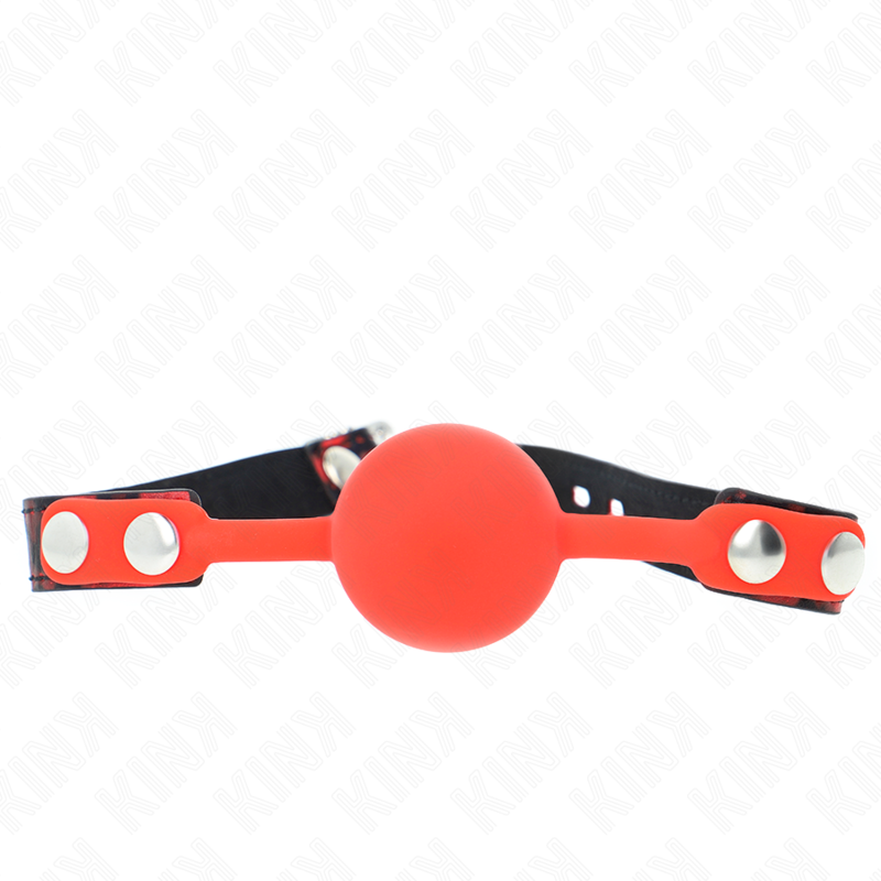 KINK - 4 CM SILICONE BALL GAG MODEL 2 WITH LOCK 60 x 2 CM