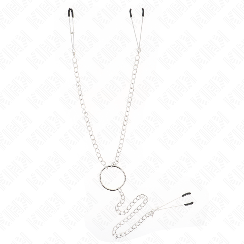 KINK - NIPPLE AND CLITORIS CLAMPS WITH CHAIN 30 CM MODEL 1