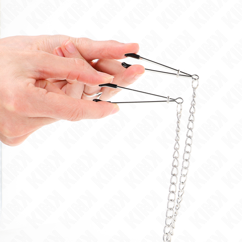 KINK - NIPPLE AND CLITORIS CLAMPS WITH CHAIN 30 CM MODEL 1