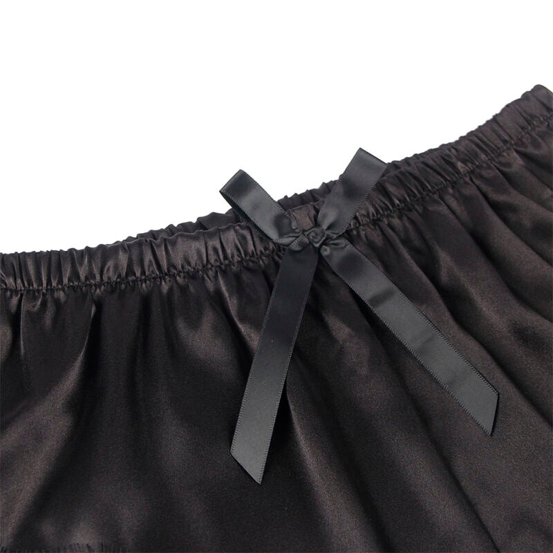 SUBBLIME - 953942 SEXY SATIN AND BLACK LACE PAJAMAS L/XL