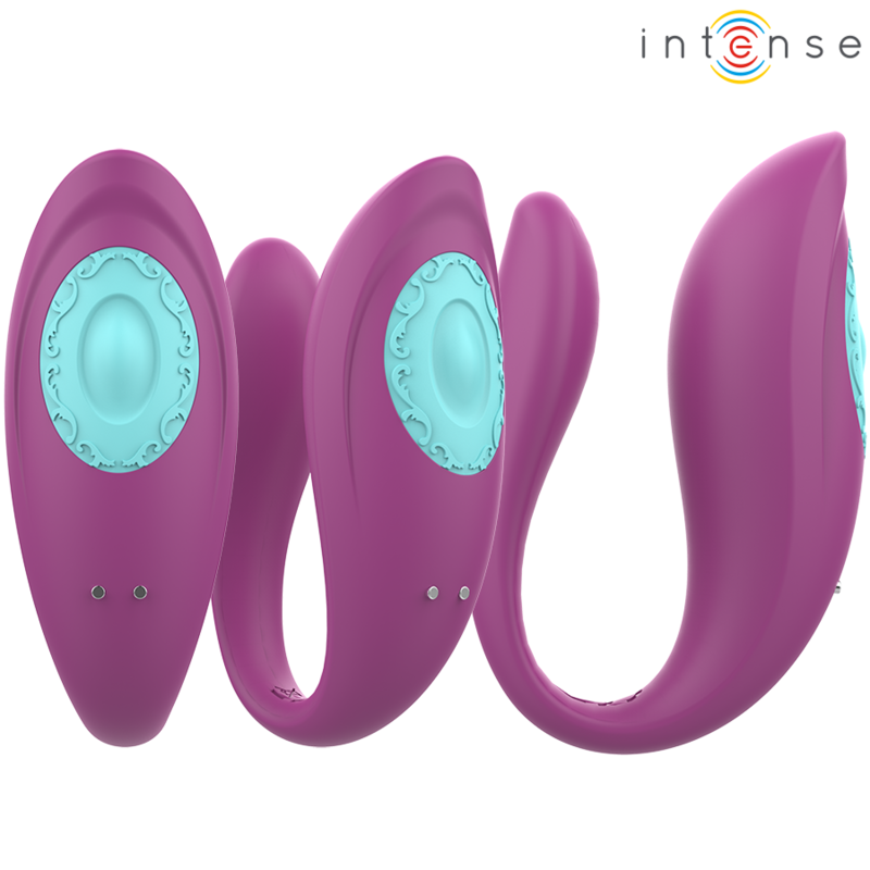 INTENSE - ANNIE U-SHAPED STIMULATOR & VIBRATOR PURPLE REMOTE CONTROL