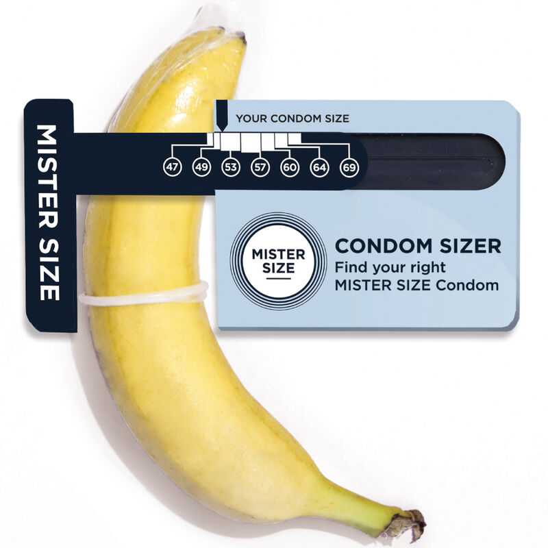 MISTER SIZE - MEDIDOR TAMAÑO PRESERVATIVO IDEAL (INGLÉS)
