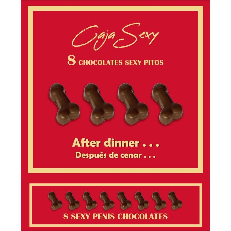 SPICY DEVIL - BOX OF 8 PENIS-SHAPED CHOCOLATES