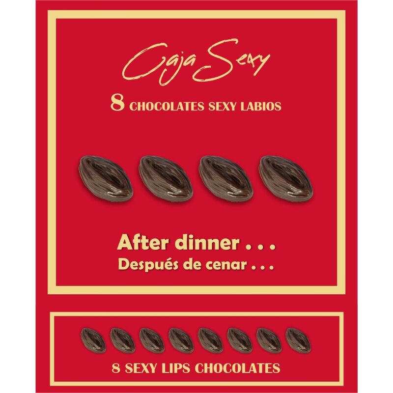 SPICY DEVIL - BOX OF 8 VAGINA-SHAPED CHOCOLATES