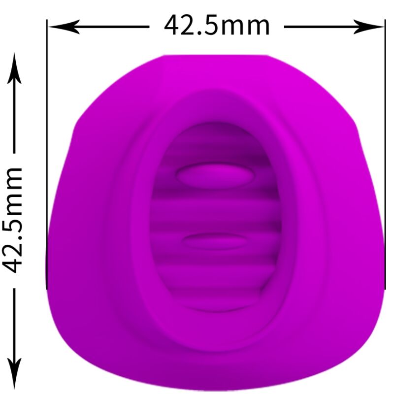 PRETTY LOVE - ESTELLE CLITORIS STIMULATING TONGUE 12 VIBRATIONS PURPLE