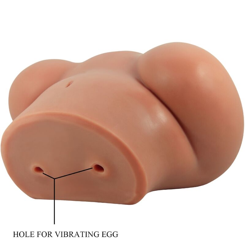 CRAZY BULL - LUNA REAR VIBRATOR WITH REALISTIC NATURAL VAGINA AND ANUS REMOTE CONTROL