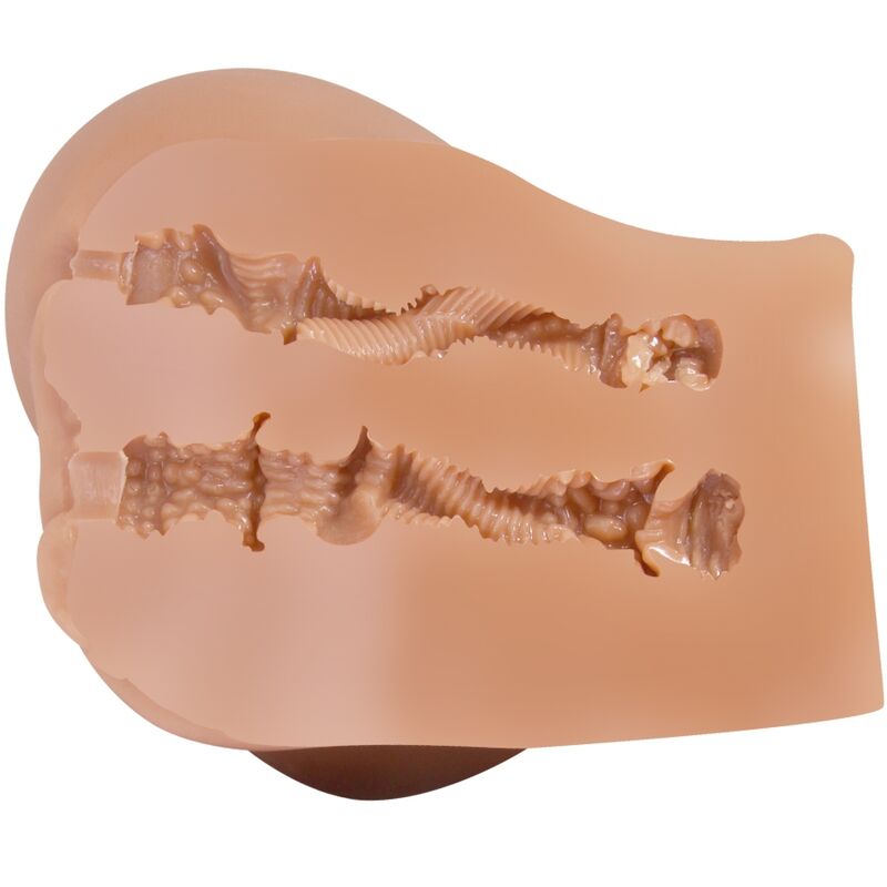 CRAZY BULL - EMILIA REAR VIBRATOR WITH REALISTIC NATURAL VAGINA AND ANUS REMOTE CONTROL