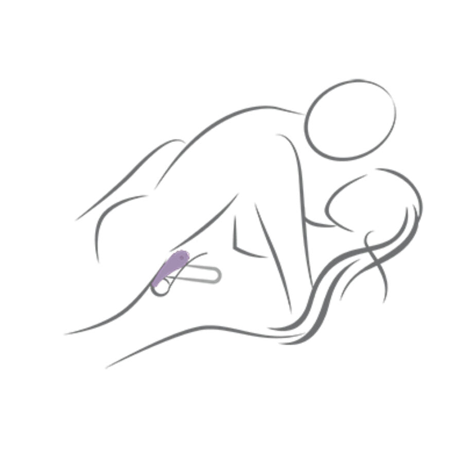 ROCKS- OFF - SPIRE ANILLO VIBRADOR PARA EL PENE NEGRO