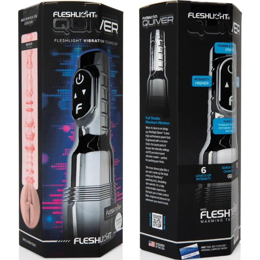 FLESHLIGHT - QUIVER MASTURBADOR VIBRATORIO RECARGABLE VAGINA