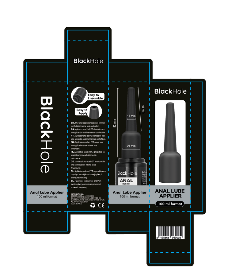 BLACK HOLE - APLICADOR DE LUBRICANTE ANAL TALLA L 100 ML