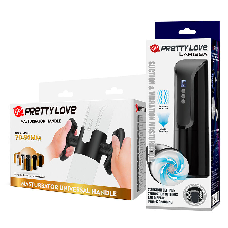 PRETTY LOVE - LARISSA MASTURBADOR SUCCIONADOR CON VIBRACIÓN + SUJECIÓN