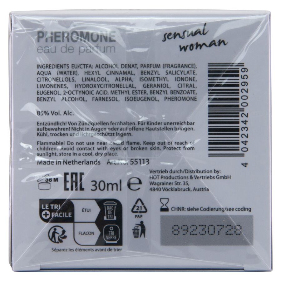 HOT - PERFUME CON FEROMONAS TOKYO SENSUAL MUJER 30 ML