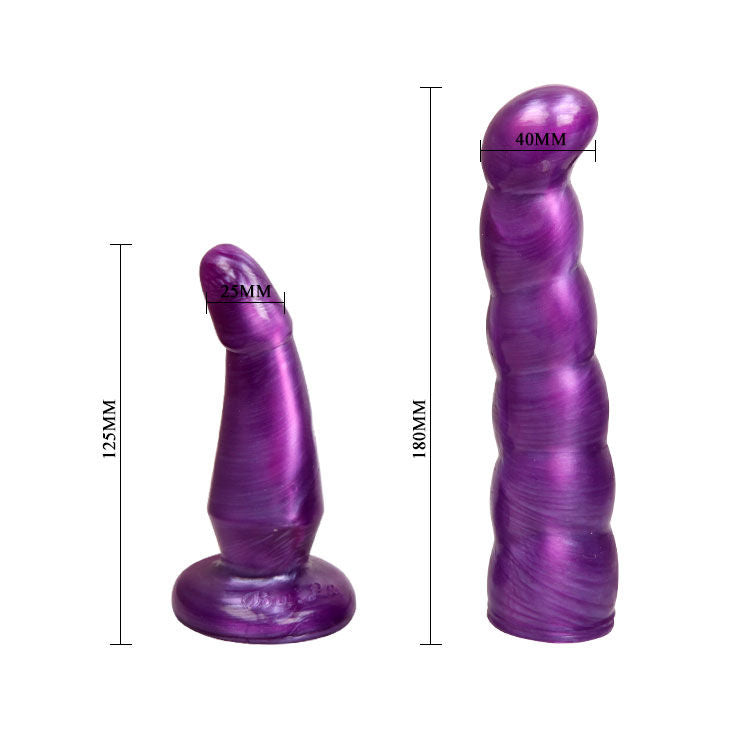 DANCE - LILAC FEMALE ANAL AND VAGINAL HARNESS G-SPOT 17 CM