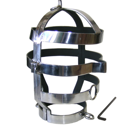 HARD METAL - MASK WITH STEEL NECKLACE