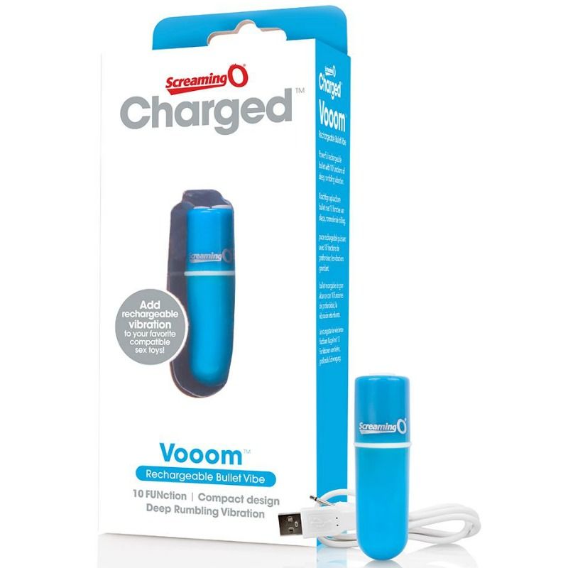 SCREAMING O - VOOOM BLUE RECHARGEABLE VIBRATING BULLET