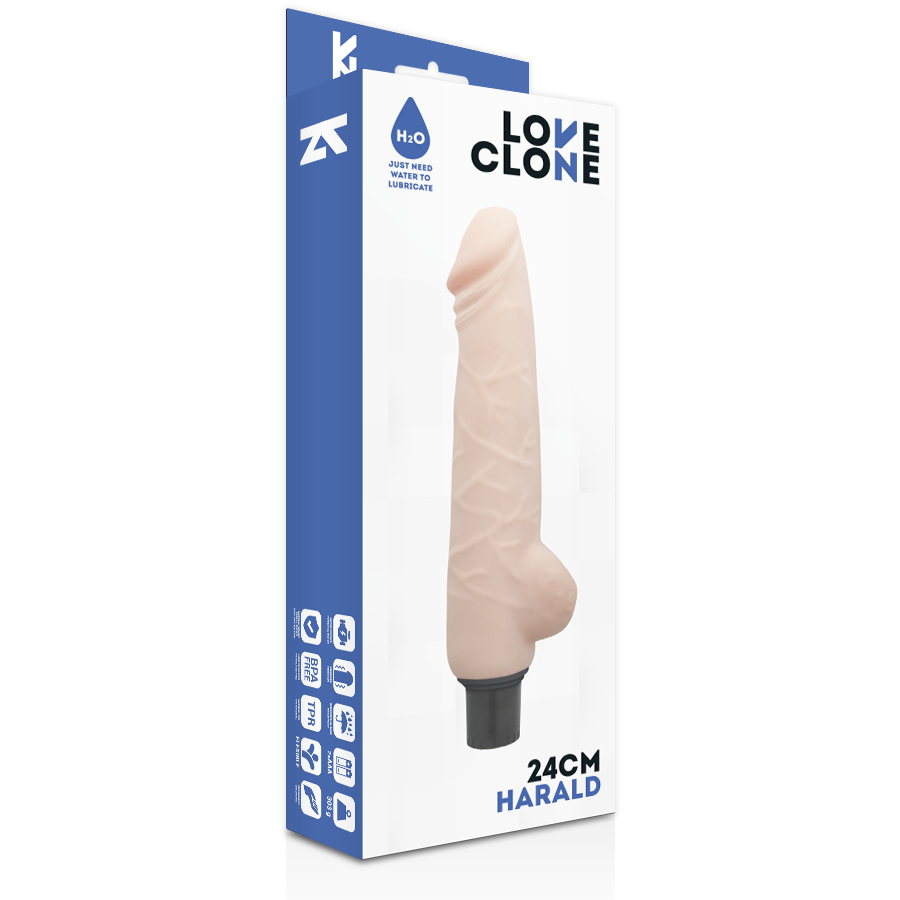 LOVECLONE - HARALD VIBRADOR REALISTICO SELF LUBRICATION 24 CM -O- 4 CM