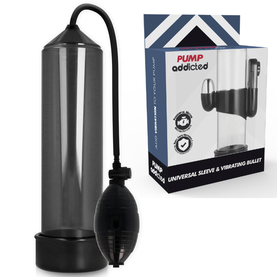 PUMP ADDICTED - RX3 BLACK ERECTION PUMP WITH VIBRATOR