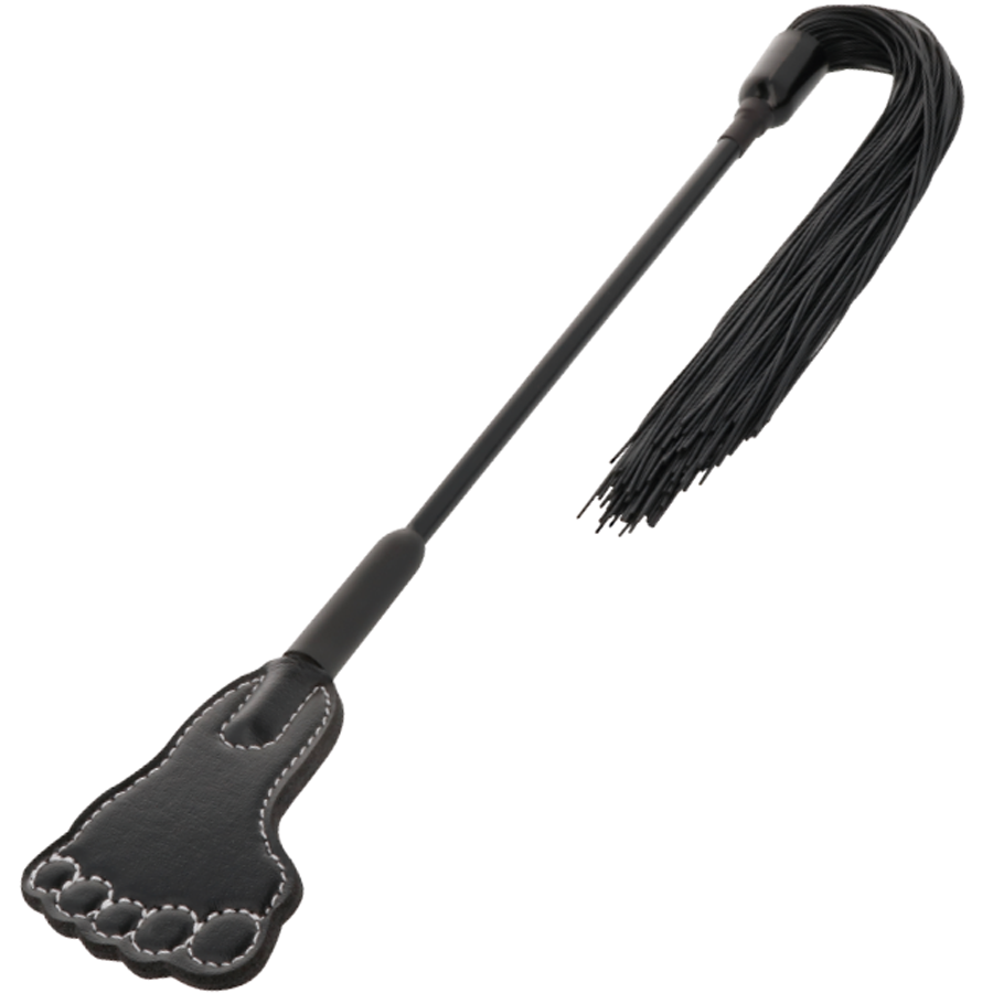 DARKNESS - FETISH BLACK CROP AND WHIP
