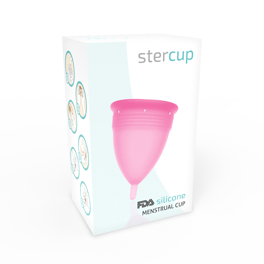 STERCUP - PINK SILICONE FDA MENSTRUAL CUP - SIZE S