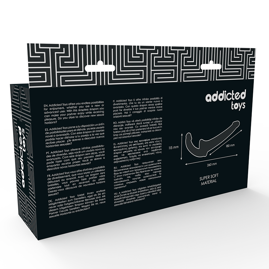 ADDICTED TOYS - NATURALLY SUPPORTLESS HARNESS DILDO