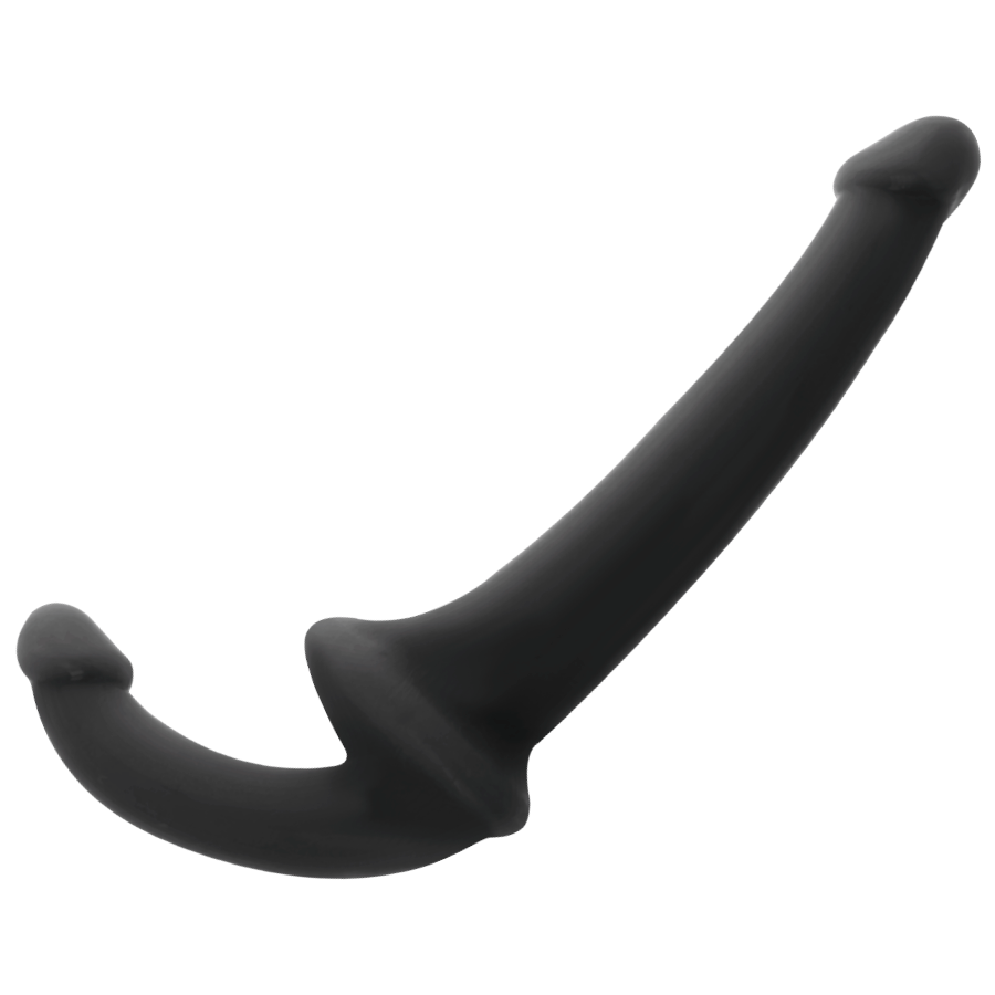ADDICTED TOYS - BLACK HARNESSLESS DILDO