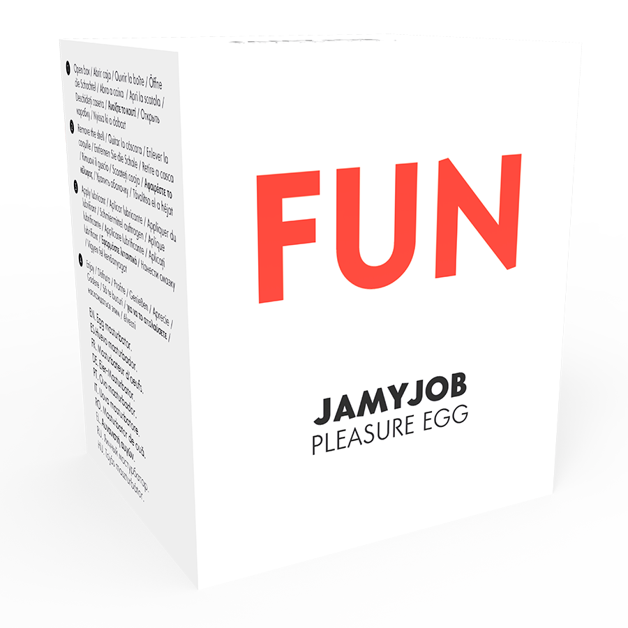 JAMYJOB - DISCREET MASTURBATOR EGG RED FUN EDITION