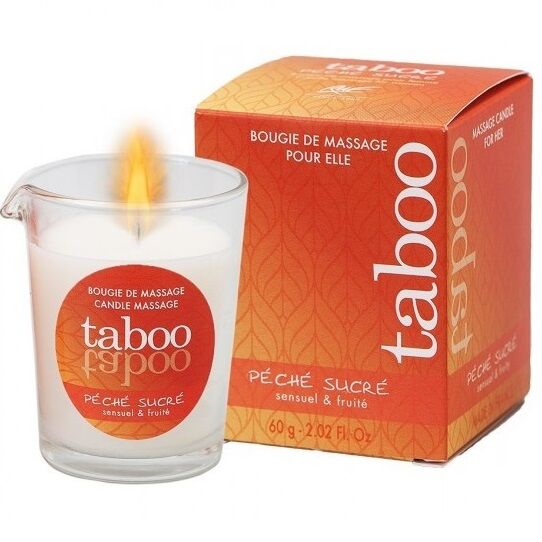 RUF - TABOO MASSAGE CANDLE FOR HER SUGAR FLOWER NECTARINE SCENT