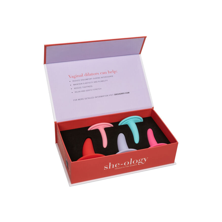 CALEXOTICS - 5PC MULTICOLOR VAGINAL OR ANAL DILATORS KIT