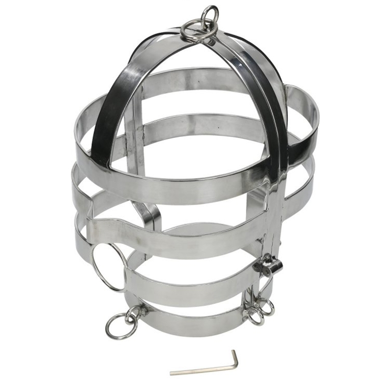 HARD METAL - MASK WITH STEEL NECKLACE