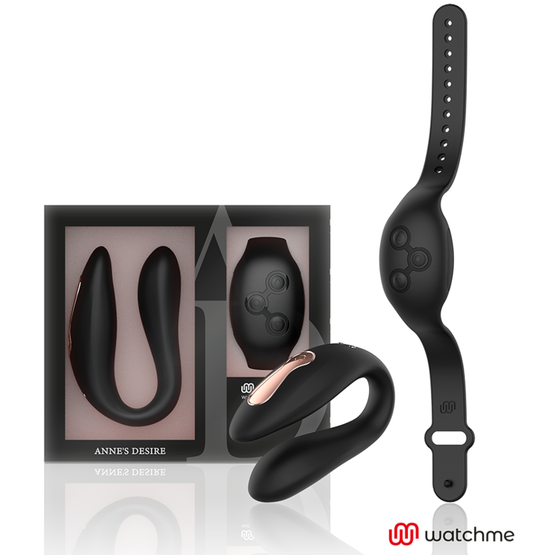 ANNE'S DESIRE - DUAL PLEASURE WATCHME TECHNOLOGY BLACK