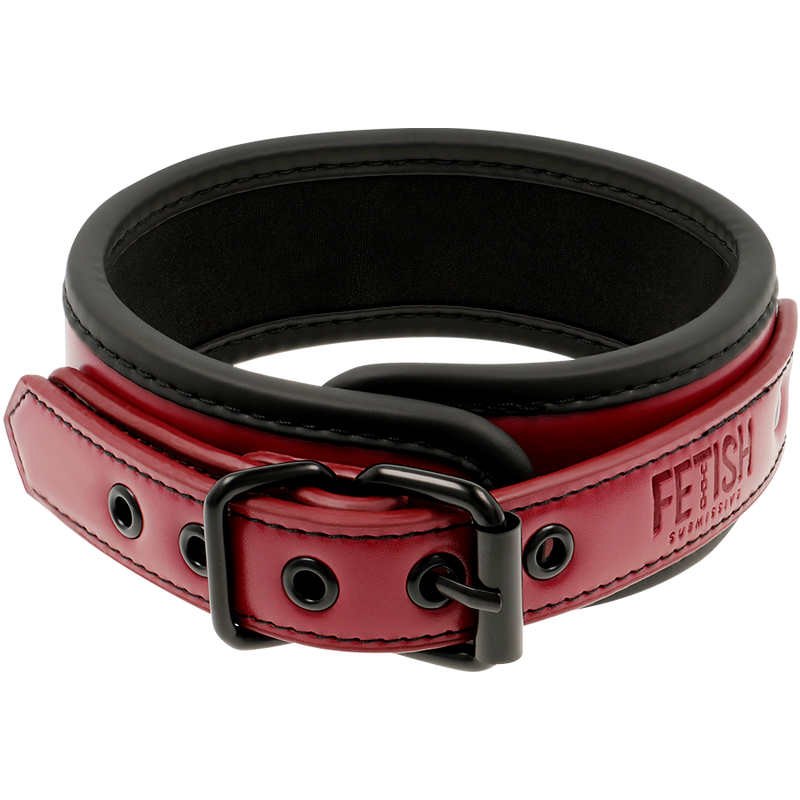 FETISH SUBMISSIVE DARK ROOM - NECKLACE WITH CHAIN WITH NEOPRENE LINED