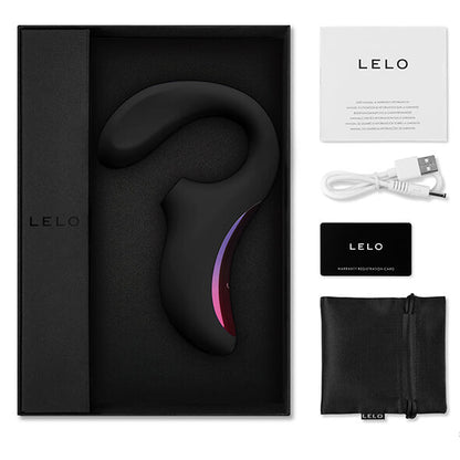 LELO - ENIGMA DOBLE ESTIMULACIÓN SUCCION MASAJEADOR NEGRO