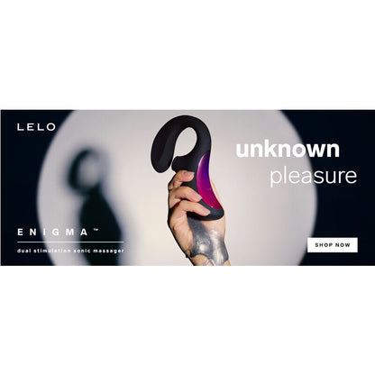 LELO - ENIGMA DOBLE ESTIMULACIÓN SUCCION MASAJEADOR NEGRO
