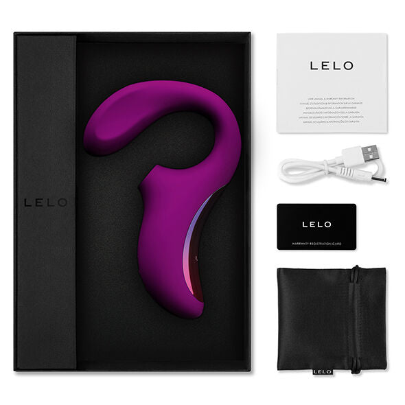 LELO - ENIGMA DOBLE ESTIMULACIÓN SUCCION MASAJEADOR MORADO