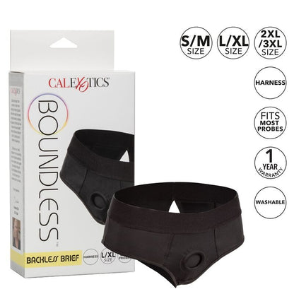 CALEXOTICS - BOUNDLESS HARNESS BRIEF WITH BACK OPENING S/M