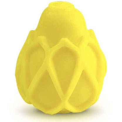 G-VIBE - REUSABLE TEXTURED YELLOW MASTURBATOR EGG