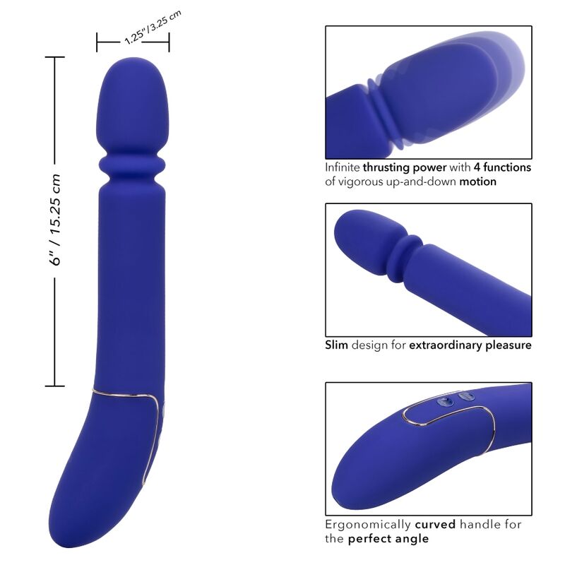 CALEXOTICS - SHAMELESS SLIM THUMPER BLUE MASSAGER