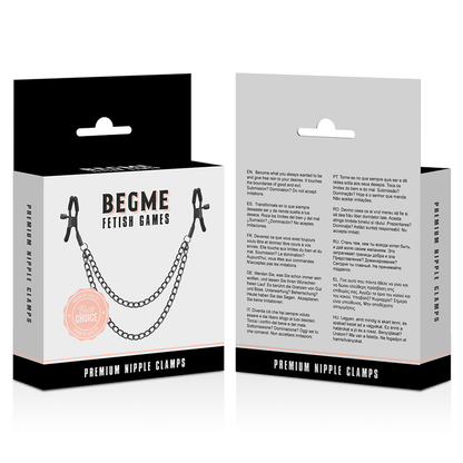 BEGME - RED EDITION NIPPLE CLAMPS WITH CHAIN