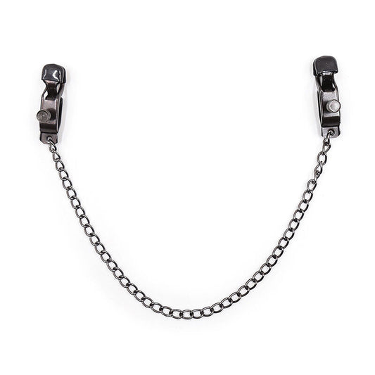 OHMAMA FETISH - METAL CLIPS WITH BLACK CHAIN