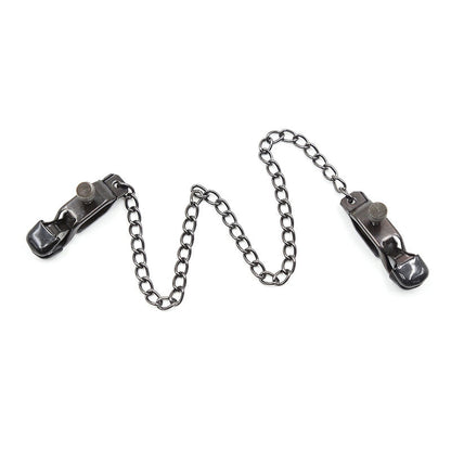 OHMAMA FETISH - METAL CLIPS WITH BLACK CHAIN