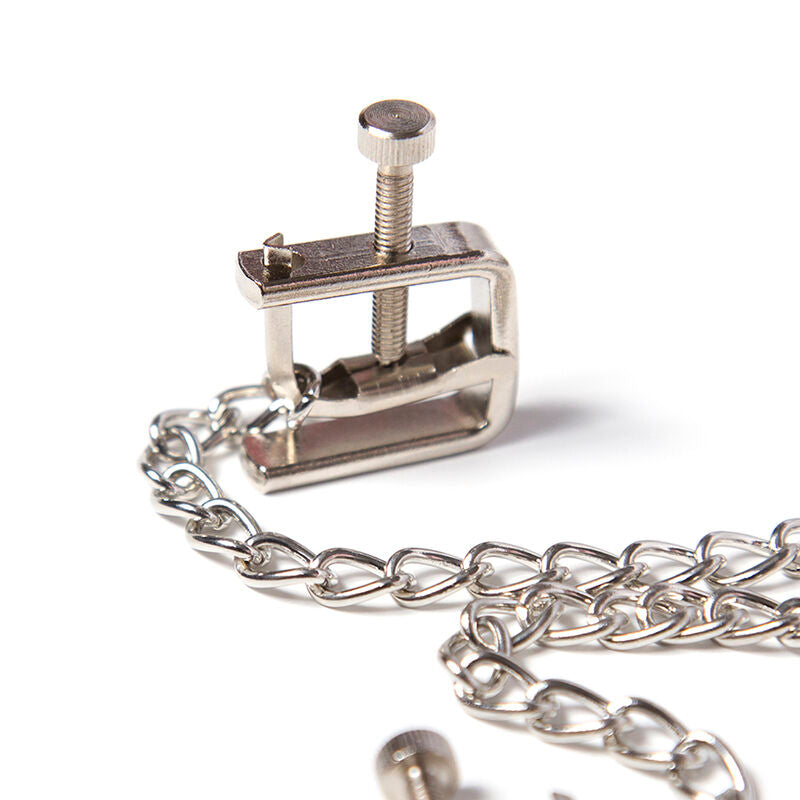 OHMAMA FETISH - METAL CLIPS SCREW WITH CHAIN