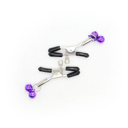 OHMAMA FETISH - LILAC NIPPLE CLAMPS WITH BELL