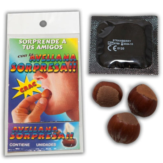 SPICY DEVIL - 3 HAZELNUTS WITH A SURPRISE CONDOM