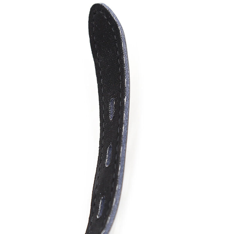 OHMAMA FETISH - SILICONE GAG WITH LEATHER STRAP (LOCK INCLUDED)